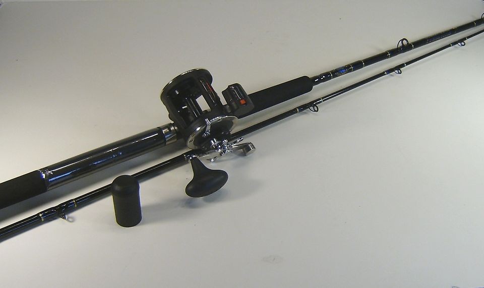 PENN 320GT2LC 320 GT2LC LINE COUNTER ROD REEL COMBO POWERSTICK 86 