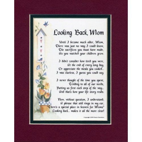 looking back mom mothers day gift for mom birthday time