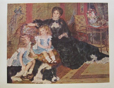   Print Mme. Charpentier & Her Children Pierre Auguste Renoir Free Ship