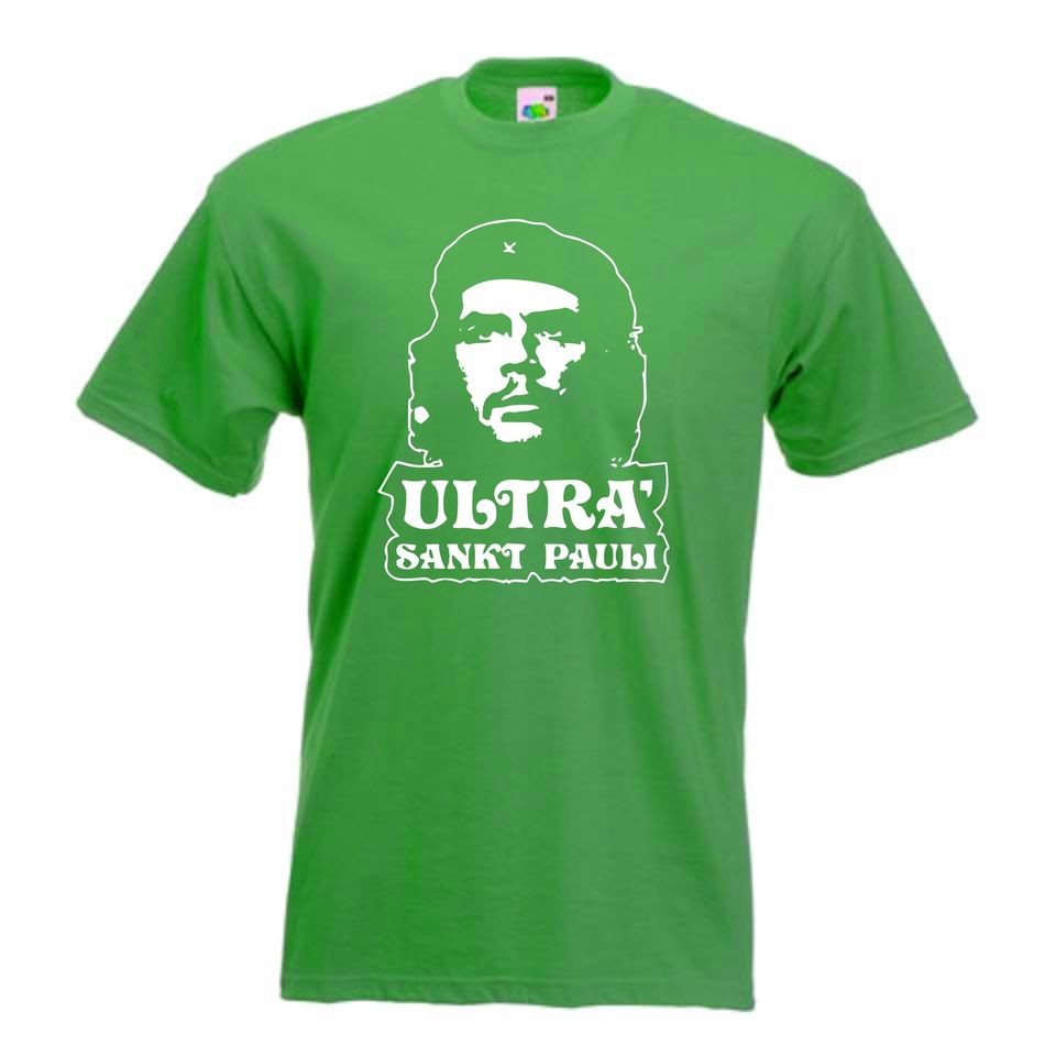 St.Pauli Che Guevara T Shirt   Celtic Green, Ultra, Fanshirt, Football 