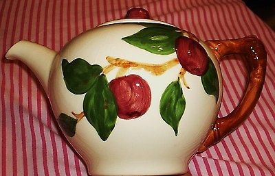 franciscan red apple teapot vintage  45 00