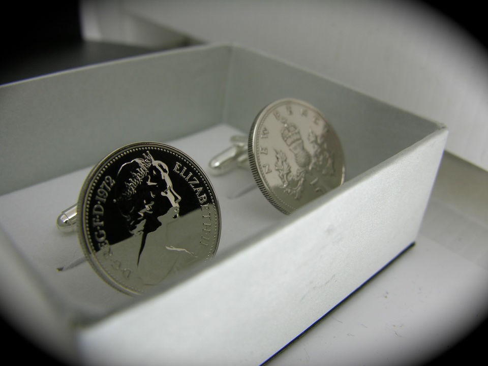 pair 5p 5 pence birthday coin cufflinks choose your year