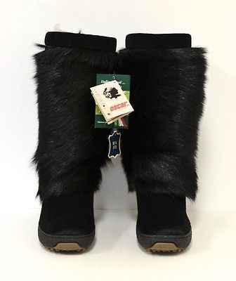 Oscar / Pajar Boots Goat Fur Apres Ski Boot Sz 7 Eur 38 all sizes 