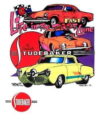 pro street hot rod studebaker 2 print 2xl t shirt