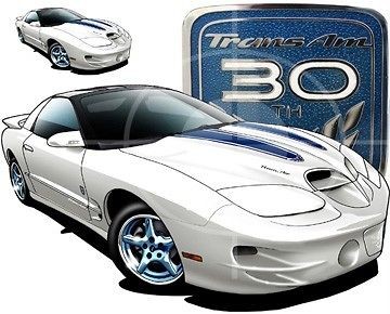 1999 firebird trans am 30th anniversary t shirt 9354a