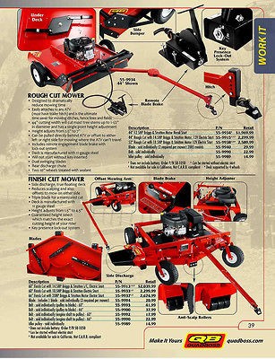 Quadboss Mower 66 Finish Deck Belt Cut [Mowers](Implements)#12527