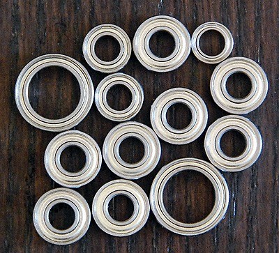 15pcs) HPI NITRO RUSH / RUSH EVO Metal Sealed Ball Bearing Set