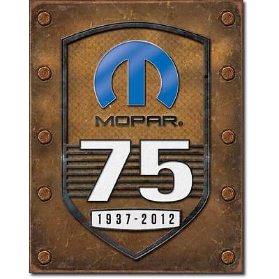   MOPAR 75th Anniversary Dodge Plymouth Ram Jeep Hemi Six Pack Tin Sign