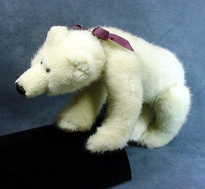 BOYDS POLAR BEAR Snow White, Archive Series 1364, Jointed, 1990 95 