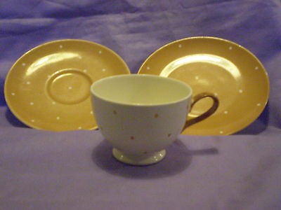 Grimwades Royal Winton Beige Polka Dot Cup, Saucer & Plate Trio