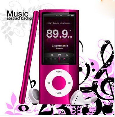   2in Video HD Camera FM Voice REC Touch Keypad  MP4 Player Pink