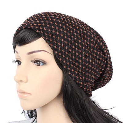 D10222 UNISEX BEANIE CROCHET KNIT HAT WOMEN MENS SLOUCH OVERSIZE 