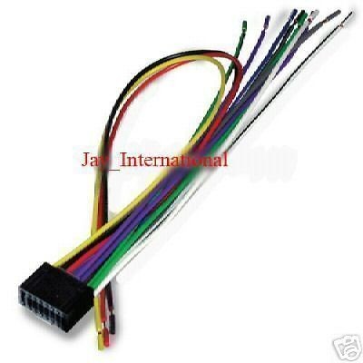 KENWOOD EXCELON 16 PIN RADIO STEREO WIRING HARNESS CABLE KDC X491 X591 