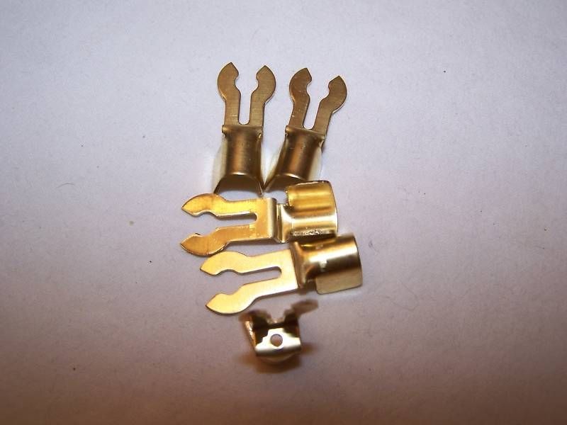 brass forked spark plug wire ends for 7mm wire