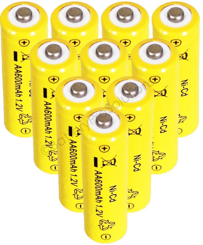   Rechargeable Batteries NiCd 600mAh 1.2v Garden Solar Ni mh Light Nimh