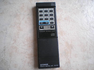 luxman cd player remote control model rd 100 hard to