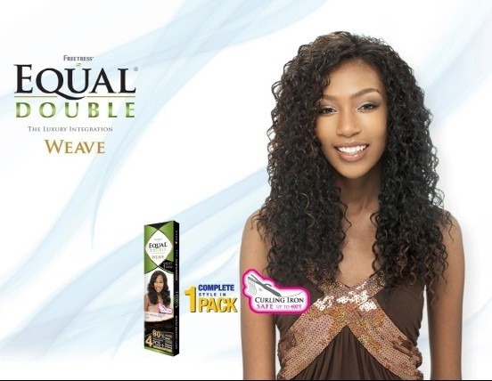 SHAKE N GO BEACH CURL 4PCS BY FREETRESS EQUAL DOUBLE WEAVE FREE 