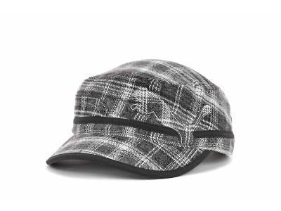 NWT PUMA Plaid Military Adult Adjustable Hat OSFM GRAY/WHITE Plaid