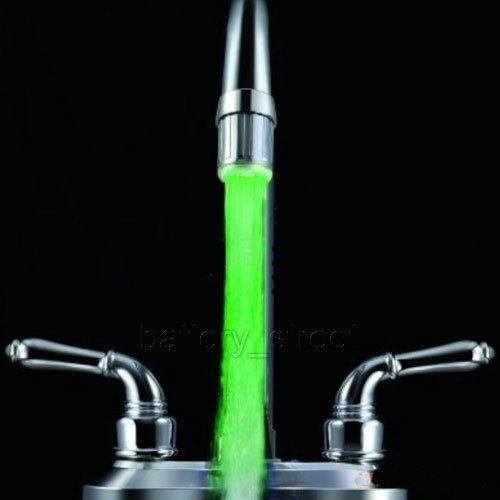 Kitchen Sink Magic Faucet with 3 Color Changing LED Light Mixer Taps 