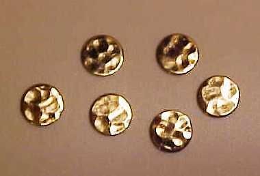 gold rounds circles for model horse tack costumes time left