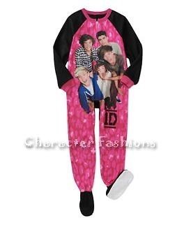   1D Size 6 6X 7 8 10 12 GIRLS Footed Pajamas pjs BLANKET SLEEPER