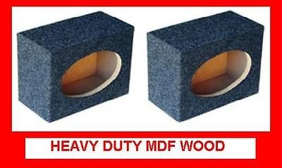 pair 6x9 quality mdf speaker box w carpet terminals time