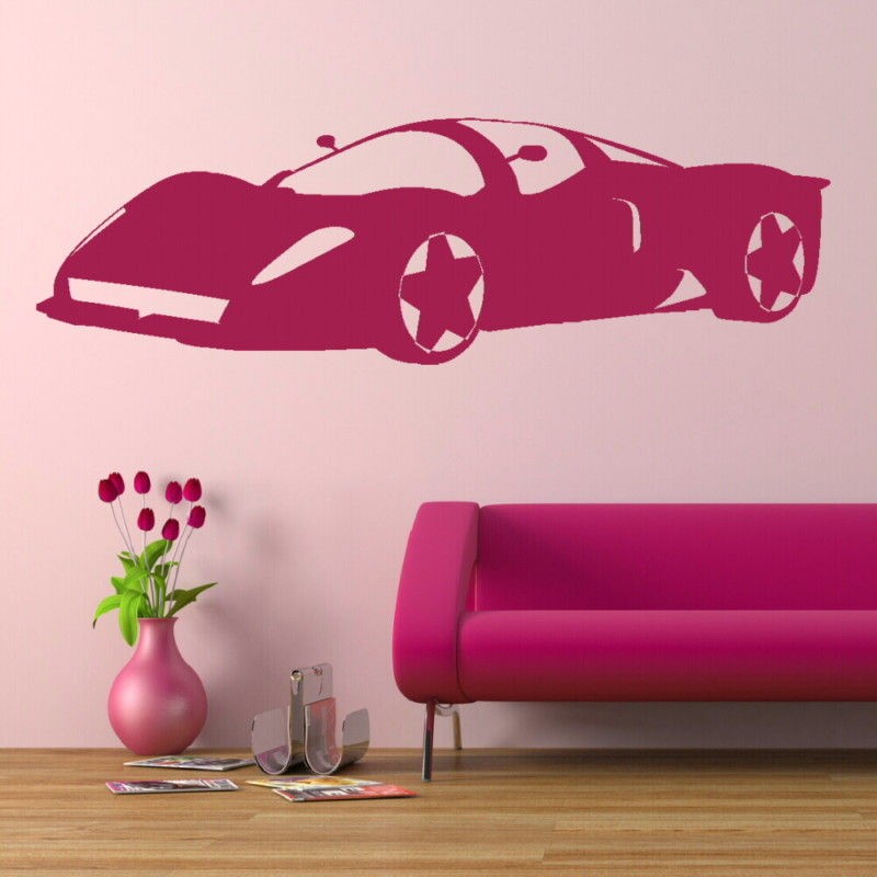   LAMBORGHINI FERRARI WALL DECAL STICKER rub on vinyl transfer new MO12