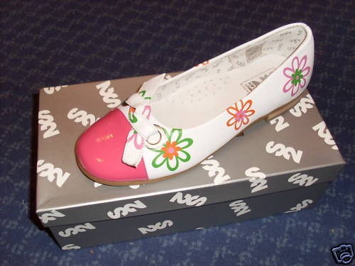 bnib step2two demi floral pink white pump rrp £ 46