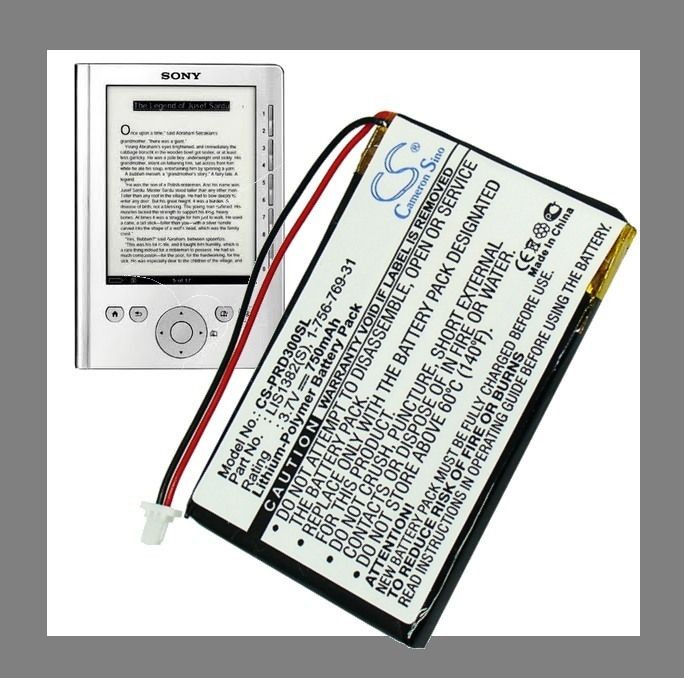 battery for sony ebook reader prs 300 sc rc bc