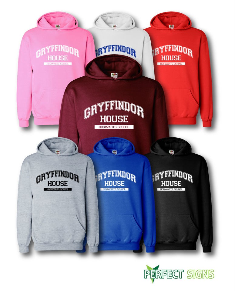 GRYFFINDOR HOUSE HARRY POTTER SCHOOL Hoodie Kids Boys Girls S XL