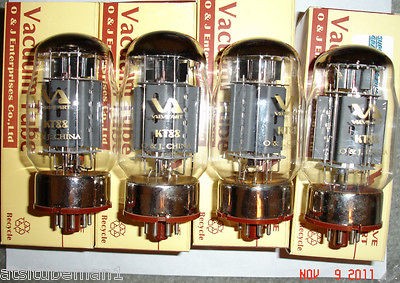 KT88 QUAD VALVE ART TUBES CRYO TREATED STUNNING IMPROVEMENT 