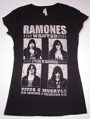 the ramones t shirt womens juniors punk rock tee szs