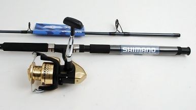Shimano Socorro 6000F Saltwater Spin Fishing Reel, 7ft Rod, NEW on PopScreen