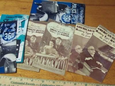 American Bosch​, Vintage Radio Booklets X 7, Orig. Items