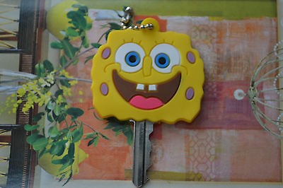 spongebob squarepants key cover cap keychain one day shipping 