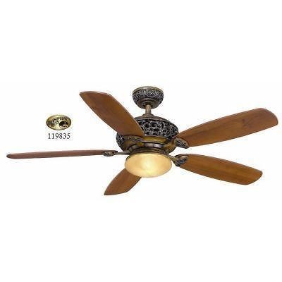 Hampton Bay Caffe Patina Avorio 52 inch Ceiling Fan w/ Light Kit 