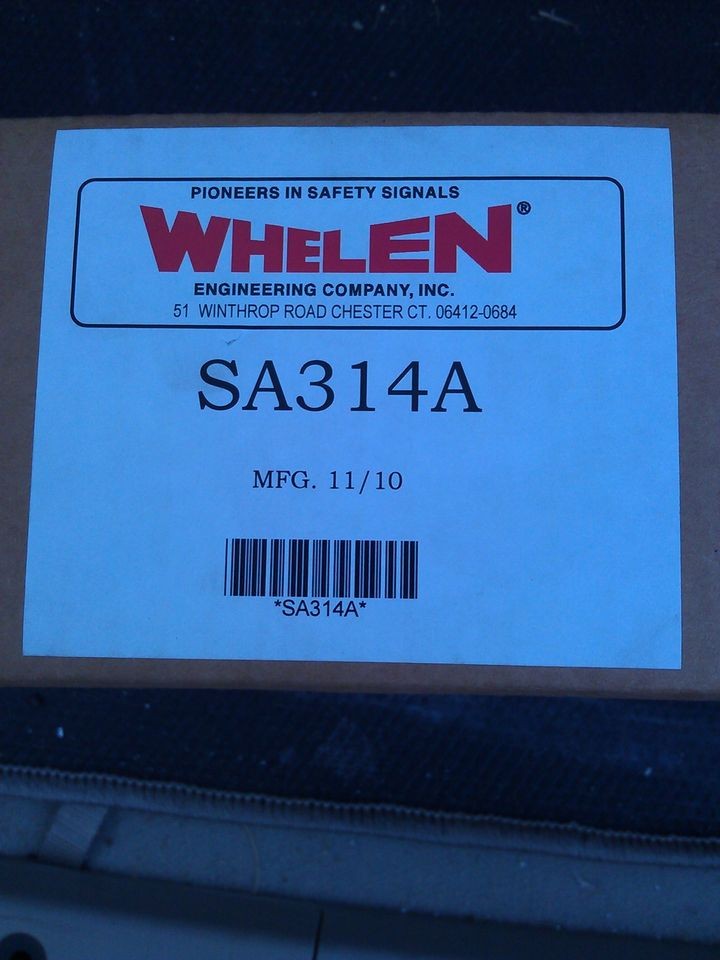 whelen sa 314a speaker siren  231 20