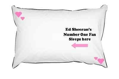 NEW ED SHEERAN NUMBER ONE FAN PILLOWCASE PILLOW IDEAL GIFT LEGO 