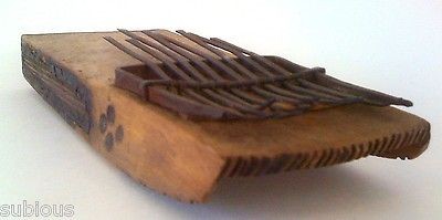 old african kalimba thumb piano music box instrument from belgium