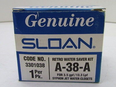 Sloan A 38 A Retro Water Saver Kit For 3.5 GPF/13.BLPF Syphon Jet 