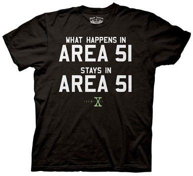 files aliens area 51 sci fi tv licensed t shirt mens xl