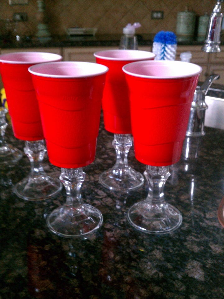 Reusable Red Solo Cup Redneck Wine Glasses   Dutch Auction