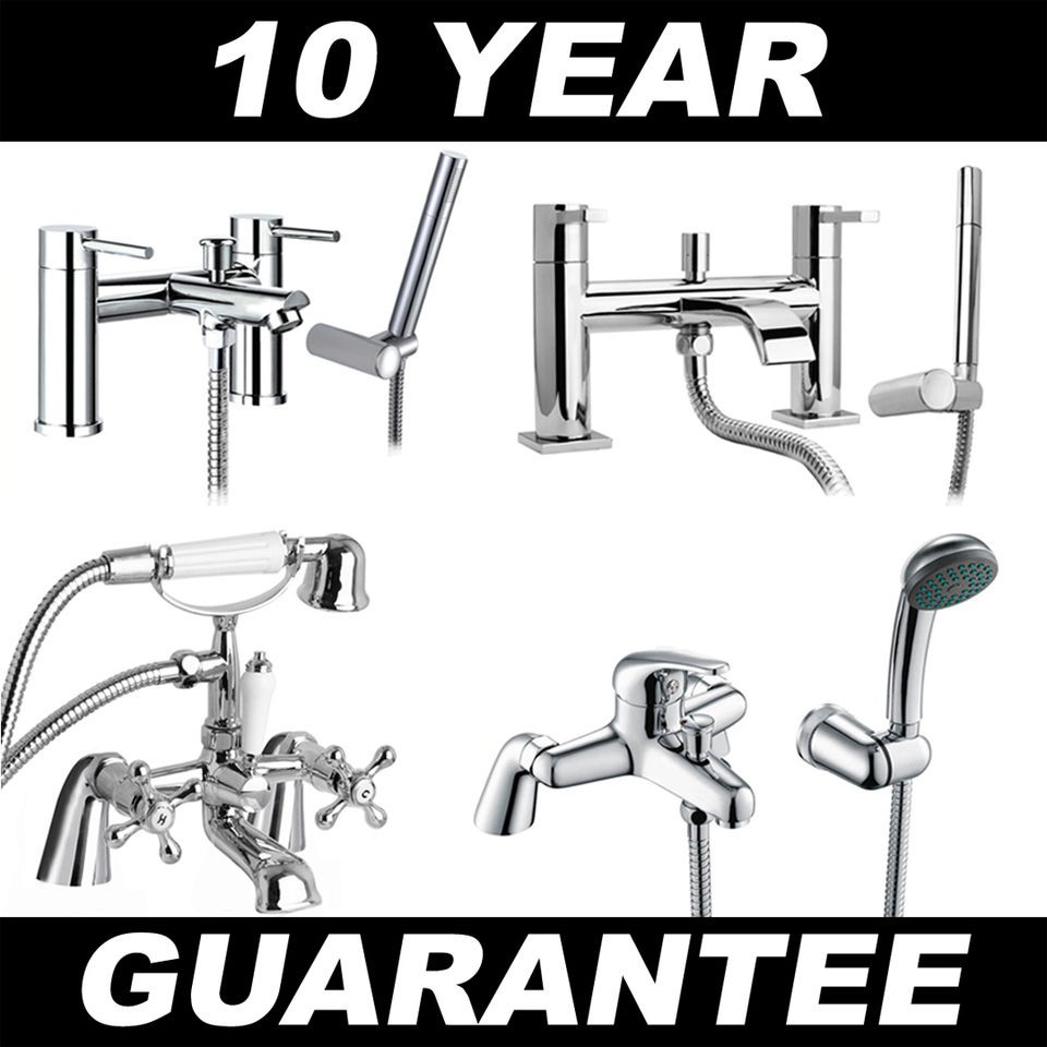 chrome bathroom shower mixer bath filler taps choice of taps