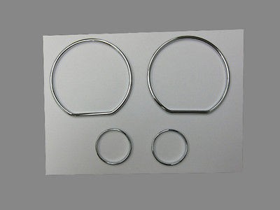 VW Golf Jetta Vento MK3 Polo 6N Chrome Dashboard Gauge Dial Ring Set