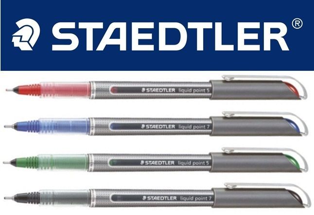 Staedtler Liquid Point 5 & 7 Rollerball Pens SINGLES OR PACKS OF 10