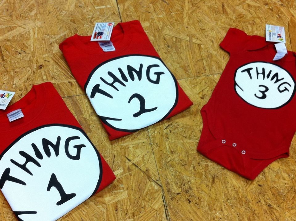 DR. SEUSS THING 1 2 3 4 5 6 T SHIRT NB/YOUTH/ADULT SALE ♥♥♥ Free 