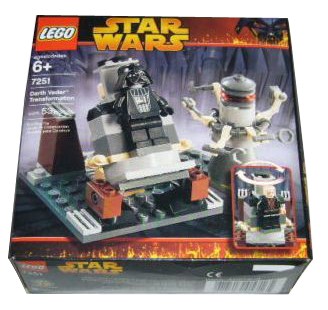 STAR WARS LEGO 7251 VADER TRANSFORMATION 100% COMPLETE RARE LOOSE 