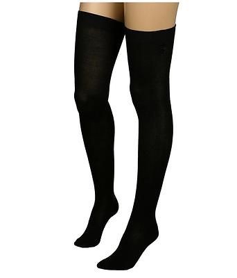 WOMENS YELETE BLACK THIGH HIGH OVER THE KNEE HIGH SOCKS 9 11