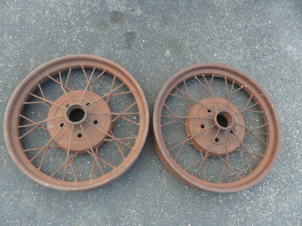 1928 29 ford model a wire spoke wheels time left