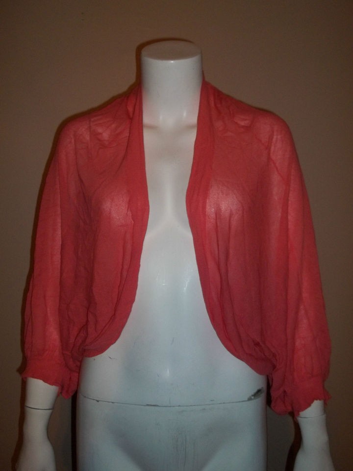 shu shu pink thin shrug sweater size s m free